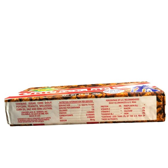 VINTAGE CRACKER JACK 1991 W/ DON RUSS MINI BASEBALL CARDS INSIDE COLLECTIBLE - Picture 5 of 7